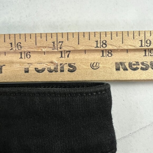 Paige Jean Women 36x28* Claudine High Rise Crop Flare Black Raw Hem Denim Tag 33 - Picture 16 of 16